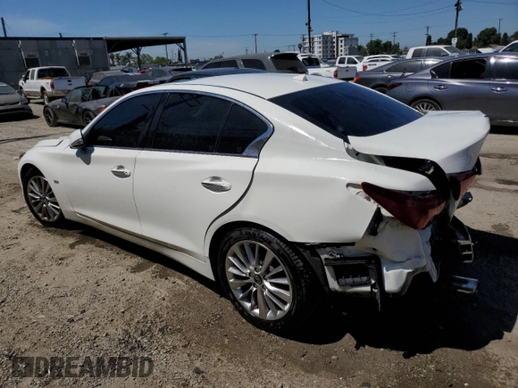 2020 Infiniti Q50 Luxe with VIN JN1EV7AP7LM206654, listed as a Copart auction lot 63908025 with 90,744 mi miles and Clean title. Bid and sale history available at DreamBid. Image 2.