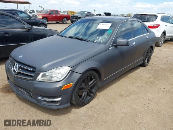 2014 Mercedes-Benz C 250 Sport with VIN WDDGF4HB8EG238824, listed as a IAAI auction lot 42001403 with 163,458 mi miles and . Bid and sale history available at carsss.com. Image 17.