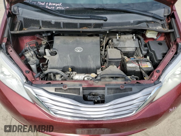 2016 Toyota Sienna XLE with VIN 5TDYK3DC4GS734554, listed as a Copart auction lot 54354815 with 58,506 mi miles and Salvage Title. Bid and sale history available at DreamBid. Image 12.