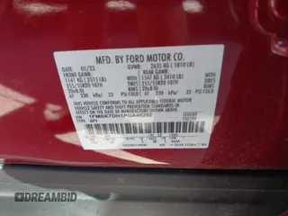 2023 Ford Explorer XLT с VIN 1FMSK7DH1PGA48292, выставлен на аукционе IAAI как лот 42245702 с пробегом 27 183 миль миль и . История ставок и продаж доступна на DreamBid. Изображение 9.