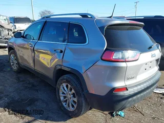 2019 Jeep Cherokee Latitude with VIN 1C4PJMCB8KD167282, listed as a IAAI auction lot 41154149 with 142,664 mi miles. Bid and sale history available at carsss.com. Image 3.