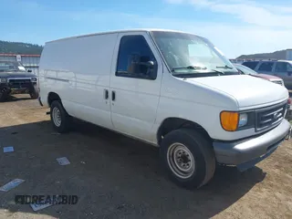 2007 Ford Econoline Cargo Commercial with VIN 1FTNE24W47DA99927, listed as a IAAI auction lot 42643800 with Not provided miles and . Bid and sale history available at DreamBid. Image 1.