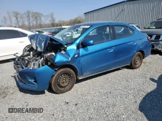 2023 Mitsubishi Mirage ES z VIN ML32FUFJ9PHF06037, wystawiony jako Copart lot #50891315 z przebiegiem 75 490 mil mil oraz Szkoda całkowita • Salvage title. Historia ofert i sprzedaży dostępna na DreamBid. Obrazek 1.