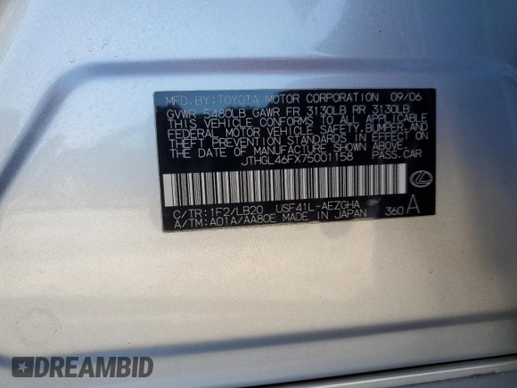 2007 Lexus LS 460 L z VIN JTHGL46FX75001158, wystawiony jako Copart lot #49345445 z przebiegiem 271 513 mil mil oraz Czysty tytuł • Clean title. Historia ofert i sprzedaży dostępna na DreamBid. Obrazek 14.