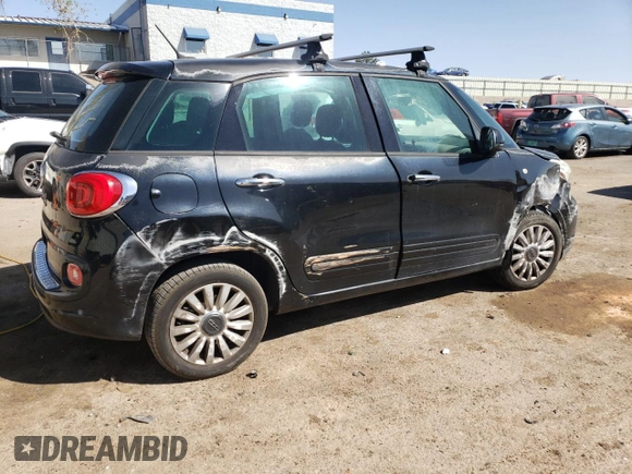 2014 FIAT 500L Easy with VIN ZFBCFABH7EZ020501, listed as a Copart auction lot 52253455 with 144,196 mi miles and Salvage Title. Bid and sale history available at carsss.com. Image 3.