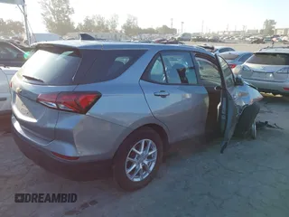 2024 Chevrolet Equinox LS with VIN 3GNAXHEGXRL166151, listed as a IAAI auction lot 40159848 with 8,210 mi miles and . Bid and sale history available at DreamBid. Image 4.