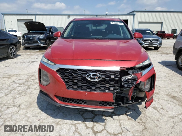 2019 Hyundai Santa Fe SE with VIN 5NMS23AD9KH017324, listed as a Copart auction lot 53665165 with 120,032 mi miles and Salvage title. Bid and sale history available at DreamBid. Image 5.