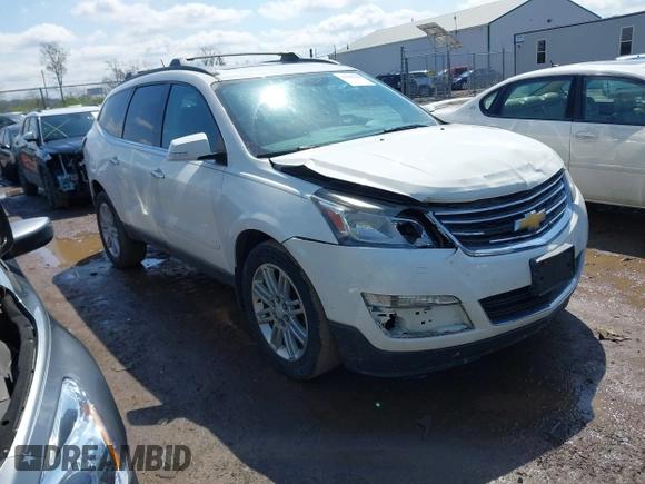 2014 Chevrolet Traverse LT with VIN 1GNKRGKD7EJ351083, listed as a IAAI auction lot 41999769 with 221,061 mi miles. Bid and sale history available at carsss.com. Image 1.