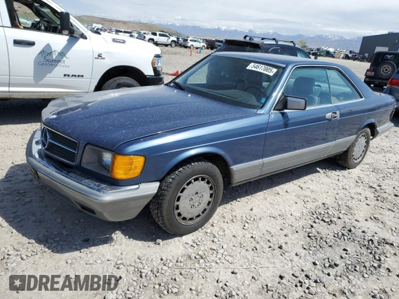 1984 Mercedes-Benz 500 z VIN WDBCA44A6EA018569, wystawiony jako Copart lot #54617005 z przebiegiem 96 009 mil mil oraz Czysty tytuł • Clean title. Historia ofert i sprzedaży dostępna na DreamBid. Obrazek 1.
