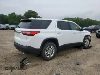2019 Chevrolet Traverse LS z VIN 1GNERFKW5KJ281765, wystawiony jako Copart lot #57705285 z przebiegiem 34 820 mil mil oraz Szkoda całkowita • Salvage title. Historia ofert i sprzedaży dostępna na DreamBid. Obrazek 3.