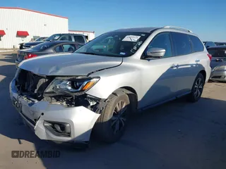 2018 Nissan Pathfinder S with VIN 5N1DR2MN8JC609390, listed as a IAAI auction lot 41113373 with 118,933 mi miles and . Bid and sale history available at DreamBid. Image 2.