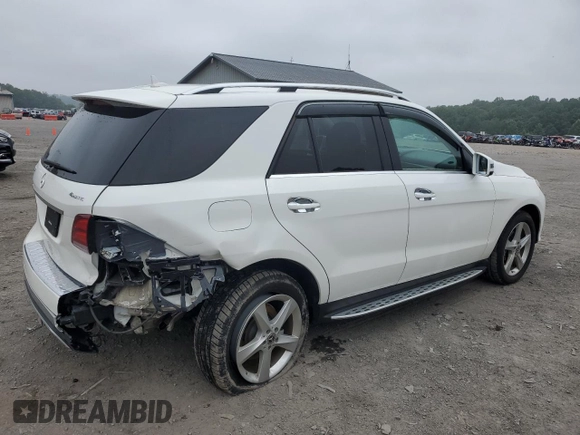 2017 Mercedes-Benz GLE 350 with VIN 4JGDA5HBXHA908197, listed as a Copart auction lot 62640215 with 67,165 mi miles and Salvage title. Bid and sale history available at DreamBid. Image 3.