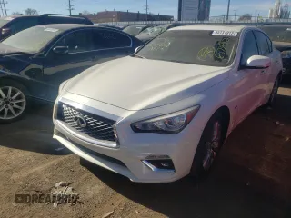 2019 Infiniti Q50 3.0t LUXE with VIN JN1EV7ARXKM556988, listed as a Copart auction lot 65731912 with 30,949 mi miles and Salvage Title. Bid and sale history available at carsss.com. Image 2.