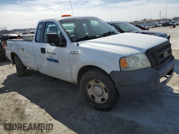 2007 Ford F-150 XL with VIN 1FTRF12207NA83890, listed as a Copart auction lot 87203484 with Not provided miles and Salvage title. Bid and sale history available at DreamBid. Image 4.