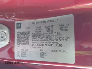 2021 Chevrolet Colorado 2WD Z71 with VIN 1GCGSDEN0M1107165, listed as a IAAI auction lot 42211981 with 115,906 mi miles and . Bid and sale history available at DreamBid. Image 9.