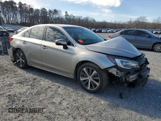 2018 Subaru Legacy Limited with VIN 4S3BNEN64J3039274, listed as a Copart auction lot 43260415 with 0 mi miles and Salvage Title. Bid and sale history available at carsss.com. Image 4.