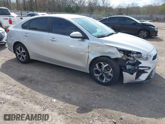 2021 Kia Forte LXS with VIN 3KPF24ADXME339858, listed as a IAAI auction lot 41935743 with 46,091 mi miles. Bid and sale history available at carsss.com. Image 1.