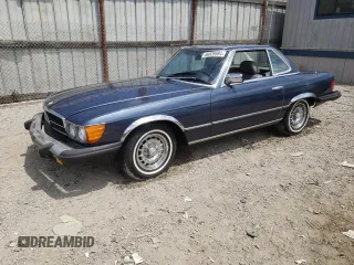 1983 Mercedes-Benz 380 380SL with VIN WDBBA45A3DB028172, listed as a Copart auction lot 66039584 with 54,772 mi miles and Salvage Title. Bid and sale history available at carsss.com. Image 1.