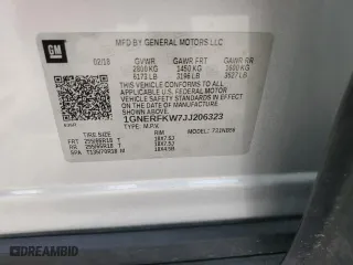 2018 Chevrolet Traverse LS with VIN 1GNERFKW7JJ206323, listed as a Copart auction lot 47264795 with 169,233 mi miles and Non Repairable. Bid and sale history available at carsss.com. Image 14.
