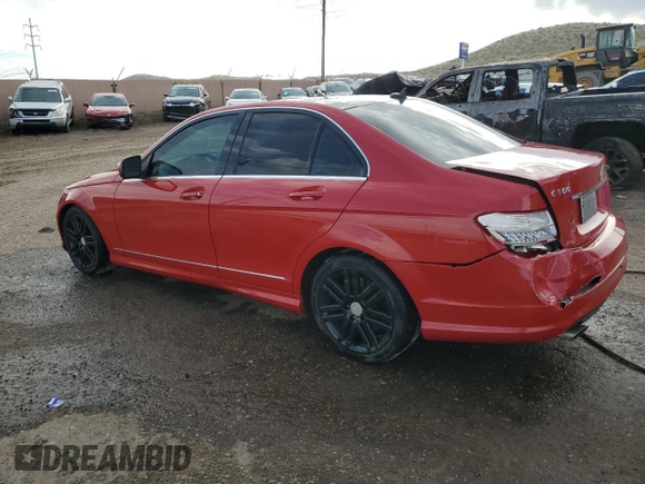 2008 Mercedes-Benz C 300 Sport with VIN WDDGF54X48R033758, listed as a Copart auction lot 59987775 with 125,366 mi miles and Salvage title. Bid and sale history available at DreamBid. Image 2.