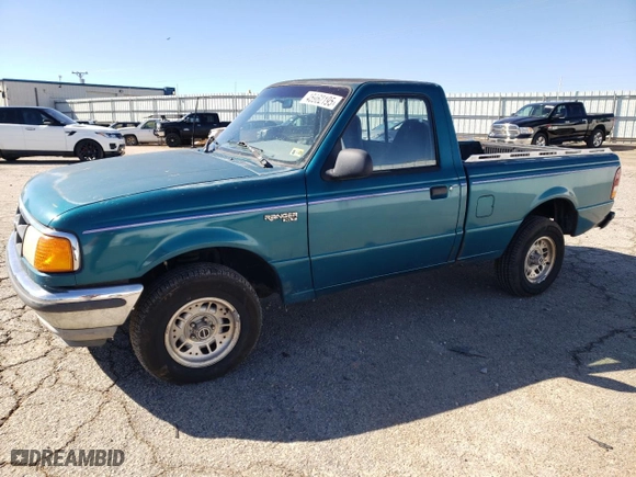 1993 Ford Ranger Splash with VIN 1FTCR10X2PUA80703, listed as a Copart auction lot 45962195 with 63,199 mi miles and Salvage Title. Bid and sale history available at carsss.com. Image 1.