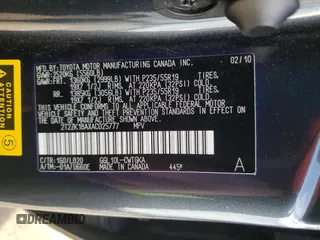 2010 Lexus RX 350 with VIN 2T2ZK1BAXAC025777, listed as a Copart auction lot 45838745 with 135,159 mi miles and Salvage Title. Bid and sale history available at carsss.com. Image 13.