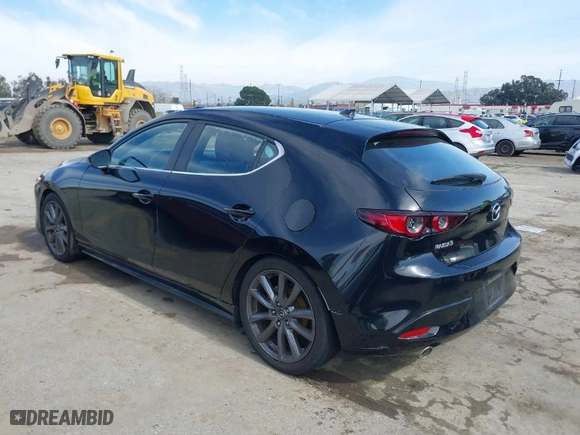 2019 Mazda Mazda3 Hatchback w/Preferred Pkg with VIN JM1BPAMM0K1133524, listed as a IAAI auction lot 41602581 with 55,023 mi miles. Bid and sale history available at carsss.com. Image 3.