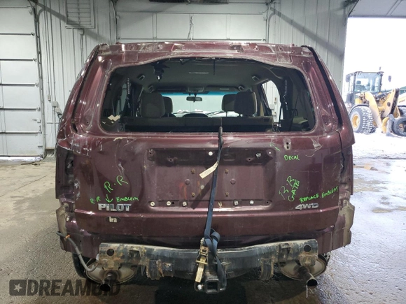 2014 Honda Pilot LX with VIN 5FNYF4H25EB008957, listed as a Copart auction lot 44562835 with 151,054 mi miles and Salvage Title. Bid and sale history available at DreamBid. Image 6.