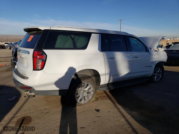 2023 Chevrolet Suburban Premier with VIN 1GNSCFKD6PR356047, listed as a Copart auction lot 38493804 with 14,808 mi miles. Bid and sale history available at carsss.com. Image 3.