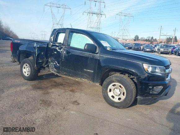 2020 Chevrolet Colorado 4WD Work Truck with VIN 1GCHTBEA9L1214443, listed as a IAAI auction lot 41563832 with 76,099 mi miles. Bid and sale history available at carsss.com. Image 1.