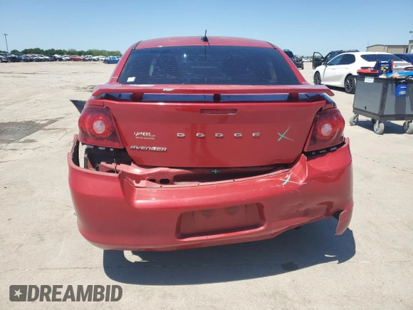 2014 Dodge Avenger SE with VIN 1C3CDZAB2EN112738, listed as a Copart auction lot 54128075 with 144,800 mi miles and Salvage Title. Bid and sale history available at DreamBid. Image 6.