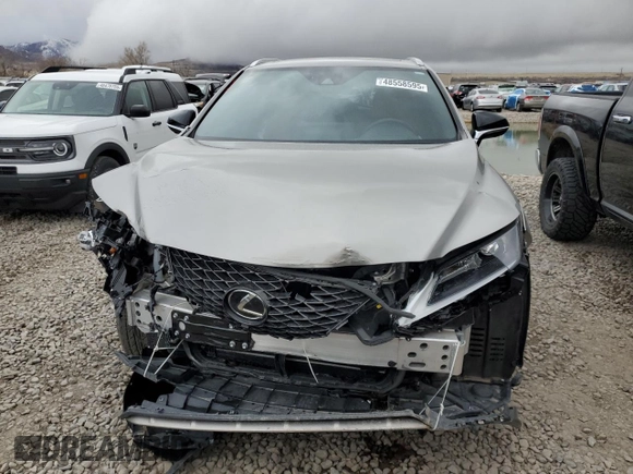 2022 Lexus RX with VIN 2T2SZMDA1NC362551, listed as a Copart auction lot 48558595 with 29,872 mi miles and Salvage Title. Bid and sale history available at carsss.com. Image 5.