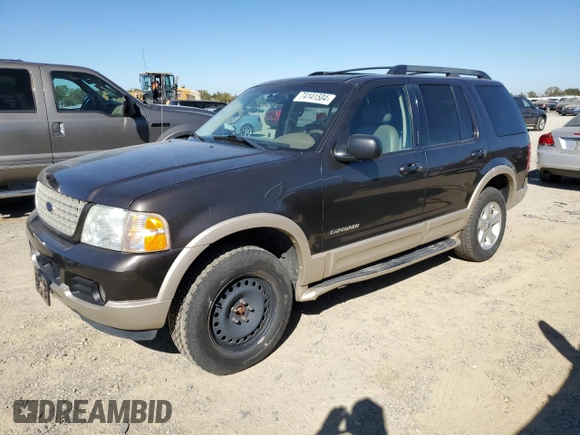 2005 Ford Explorer Eddie Bauer z VIN 1FMDU74W65UB20491, wystawiony jako Copart lot #74141504 z przebiegiem 159 563 mil mil oraz Czysty tytuł • Clean title. Historia ofert i sprzedaży dostępna na DreamBid. Obrazek 1.