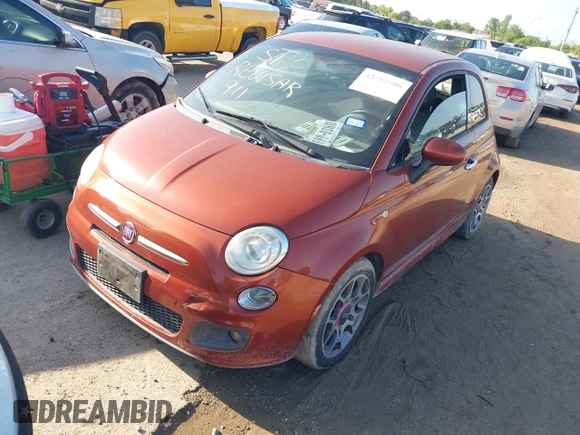 2015 FIAT 500 Sport with VIN 3C3CFFBR7FT624324, listed as a IAAI auction lot 42382686 with 179,560 mi miles and . Bid and sale history available at DreamBid. Image 2.