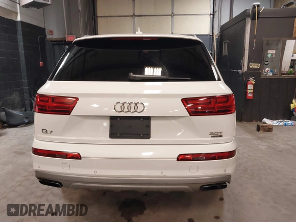 2017 Audi Q7 Premium with VIN WA1AAAF79HD033640, listed as a IAAI auction lot 40968863 with 111,260 mi miles and . Bid and sale history available at DreamBid. Image 16.