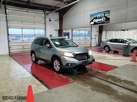 2012 Honda CR-V EX-L with VIN 2HKRM4H70CH628359, listed as a Copart auction lot 53029365 with 128,083 mi miles and Salvage Title. Bid and sale history available at carsss.com. Image 12.