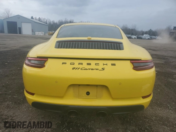 2018 Porsche 911 Carrera S with VIN WP0AB2A99JS123261, listed as a Copart auction lot 51042945 with 19,741 mi miles and Salvage Title. Bid and sale history available at carsss.com. Image 6.