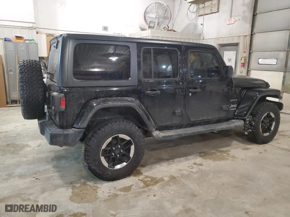 2020 Jeep Wrangler Unlimited North Edition with VIN 1C4HJXEN7LW127892, listed as a Copart auction lot 88879245 with 93,651 mi miles and Salvage Title. Bid and sale history available at carsss.com. Image 3.