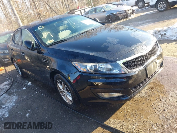 2013 Kia Optima LX with VIN 5XXGM4A74DG133743, listed as a IAAI auction lot 41232823 with 21,521 mi miles. Bid and sale history available at carsss.com. Image 1.