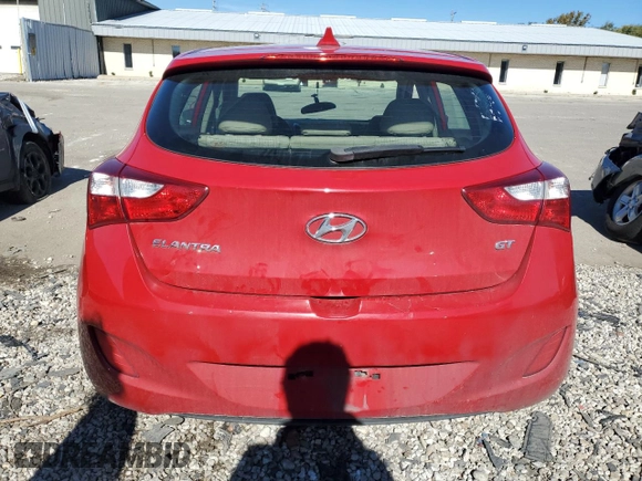 2013 Hyundai Elantra GT with VIN KMHD35LE7DU058565, listed as a Copart auction lot 76514344 with 176,111 mi miles and Non Repairable. Bid and sale history available at carsss.com. Image 6.