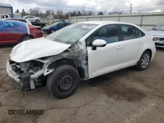 2021 Toyota Corolla LE with VIN 5YFEPMAE0MP185746, listed as a Copart auction lot 51180565 with 69,609 mi miles and Salvage Title. Bid and sale history available at carsss.com. Image 1.