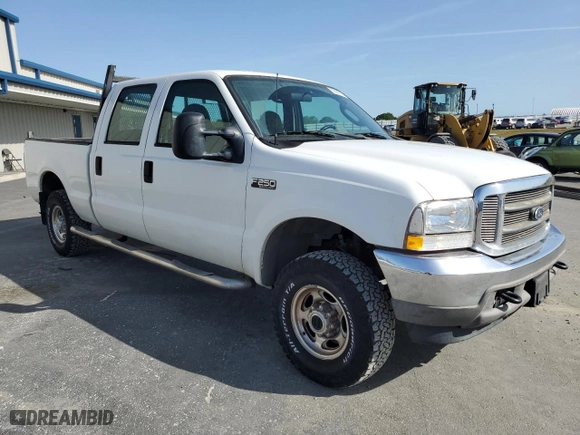 2003 Ford Super Duty F-250 XL with VIN 1FTNW21L43EA44728, listed as a Copart auction lot 50088945 with 78,263 mi miles and Salvage Title. Bid and sale history available at carsss.com. Image 4.