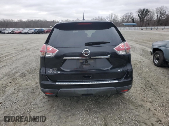 2016 Nissan Rogue SV with VIN KNMAT2MT8GP722121, listed as a Copart auction lot 44769245 with 66,745 mi miles and Salvage Title. Bid and sale history available at carsss.com. Image 6.