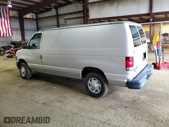 2011 Ford Econoline Cargo Commercial with VIN 1FTNE1EW6BDB02070, listed as a Copart auction lot 58601985 with 58,381 mi miles and Salvage title. Bid and sale history available at DreamBid. Image 2.
