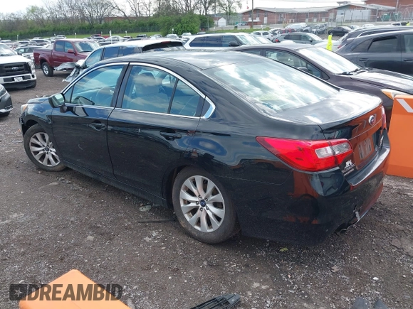 2017 Subaru Legacy with VIN 4S3BNAB60H3021667, listed as a IAAI auction lot 41948568 with 184,959 mi miles. Bid and sale history available at carsss.com. Image 3.