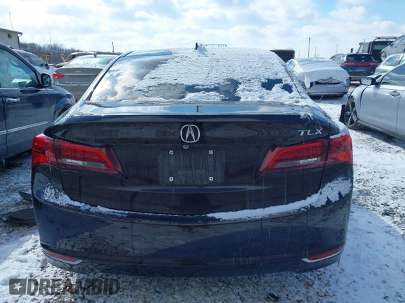 2015 Acura TLX V6 with VIN 19UUB2F33FA025391, listed as a IAAI auction lot 41625936 with 115,635 mi miles. Bid and sale history available at carsss.com. Image 16.