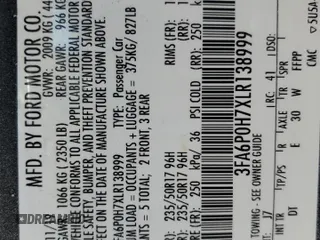 2020 Ford Fusion SE with VIN 3FA6P0H7XLR138999, listed as a Copart auction lot 88174745 with 83,846 mi miles and Salvage Title. Bid and sale history available at carsss.com. Image 13.