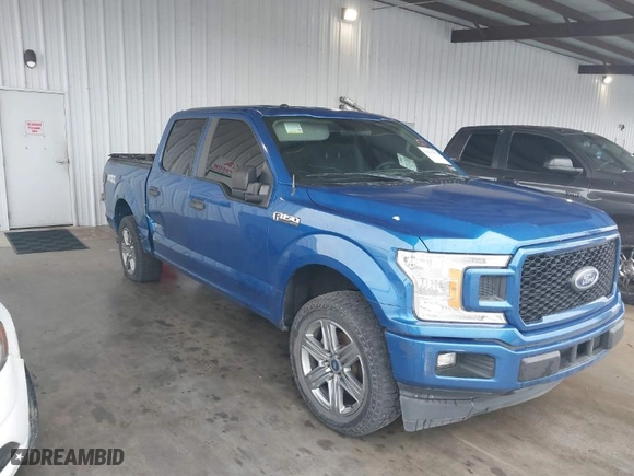 2018 Ford F-150 XL with VIN 1FTEW1CP9JKC79943, listed as a IAAI auction lot 41211868 with 103,035 mi miles. Bid and sale history available at carsss.com. Image 1.