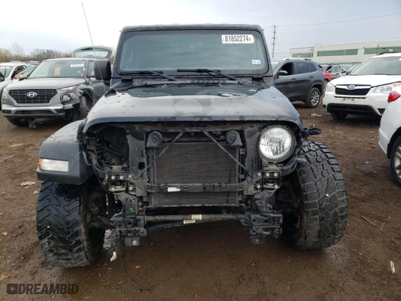 2021 Jeep Wrangler Unlimited Willys with VIN 1C4HJXDN6MW645852, listed as a Copart auction lot 81852274 with 71,353 mi miles and Salvage Title. Bid and sale history available at carsss.com. Image 5.
