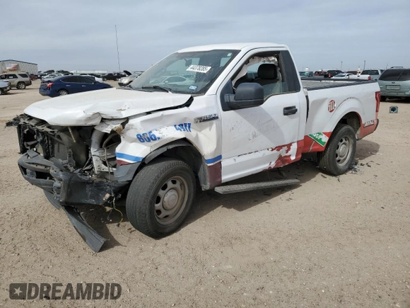 2017 Ford F-150 XL with VIN 1FTMF1C82HKD71605, listed as a Copart auction lot 44378285 with 81,978 mi miles and Salvage Title. Bid and sale history available at carsss.com. Image 1.